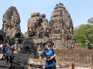 Un touriste à Bayon